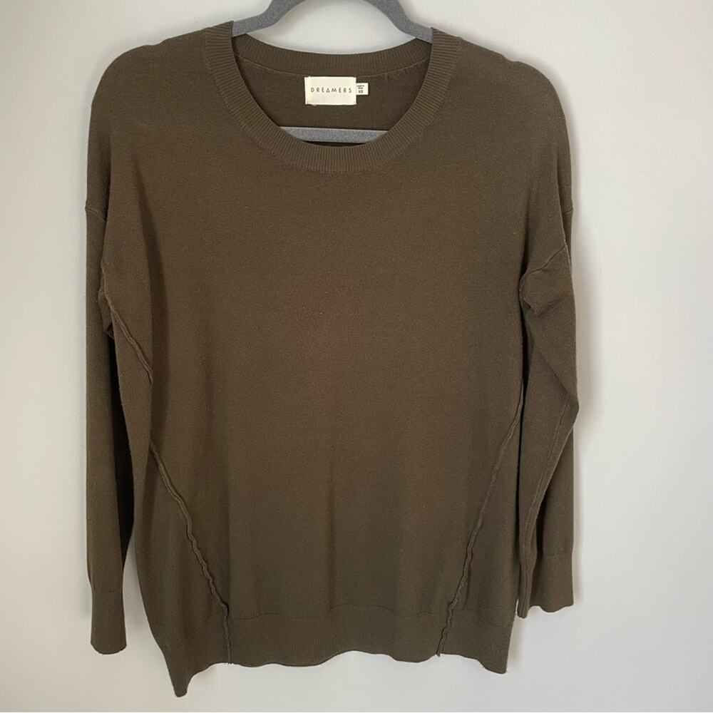 Dreamers Green Pullover Sweater Women’s Sz XS